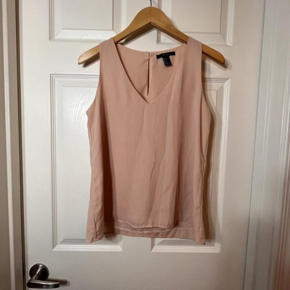 Forever 21 Woman Pink Top Blouse Size Small